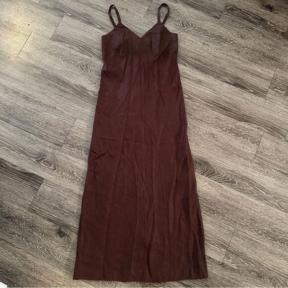 Old Navy Vintage Summer 2002 Brown 100% Linen Dress - Picture 1 of 7